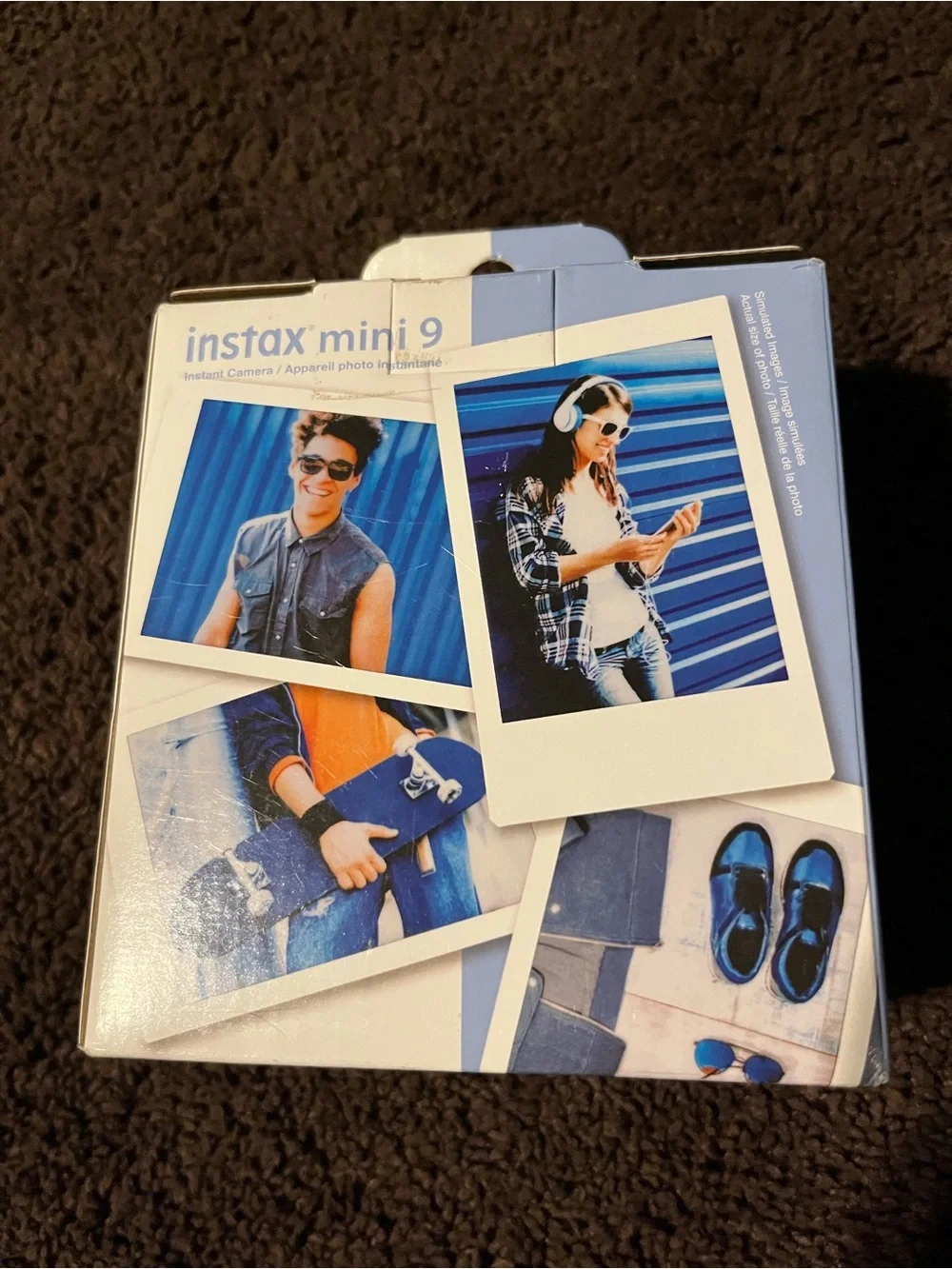 Fujifilm instax mini 9 Instant Camera in Blue with Matching Case